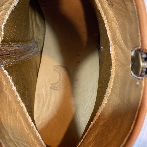 Anthropologie Stivali Maipore‎ Western Ankle Boots Brune 37/ US 6.5/7 - Picture 6 of 10